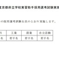 令和7年度京都府立学校実習助手採用選考試験