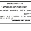 職務経験を受験資格とする千葉県職員採用選考考査受験案内