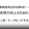 教育データ活用力向上のための入門講座