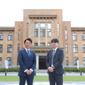 山梨県教育委員会の遠藤和宏氏（左）と三枝和博氏（右）