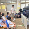 Neatを通して行われる複式学級の授業（宇和島市）