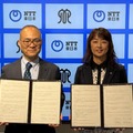 左：神奈川県教育委員会 教育長 花田忠雄氏 右：NTT東日本 執行役員 神奈川事業部長 相原朋子氏