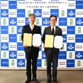 埼玉医科大学 竹内勤 学長、秀明中学校・高等学校 神原洋 校長が協定書に署名