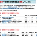 上川管内の臨時的任用教職員等の募集について