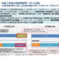 令和７年度の授業時数等（R7計画）標準授業時数を大幅に上回る教育課程の状況（小学校5年、中学校2年）