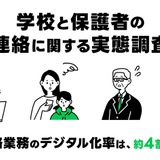 学校と保護者の連絡、デジタル化は4割台と低調 画像