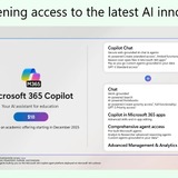 Microsoft365教育版アップデート、Copilot有料アドオンは12月提供開始 画像