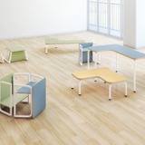 コクヨのテーブル＆スツール「Puzzme」新発売…子供が主役の学びを促す 画像