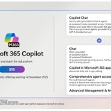 教育機関向け「Microsoft 365 Copilot」月額18ドルで提供…無償AI機能も 画像