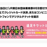 デジタル団体乗車券「遠足チケット」導入へ…JR東日本 画像