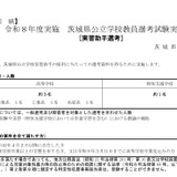 【教員採用】茨城県、公立学校の実習助手4人募集 画像