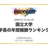 国立大学長の年間報酬ランキング、1位は東大2,488万円 画像