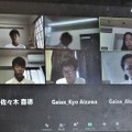 インタビューに応じた生徒たち。上段左から小峰新汰さん（中1）、磯邉利沙子さん（中1）、下段左から堀内文翔さん（中2）、福本暖さん（中2）、Mさん（中2）