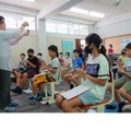 バンコク日本人学校での音楽の授業