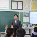 千葉県 富里市立富里南中学校でのテスト授業のようす