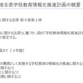 埼玉県学校教育情報化推進計画の概要