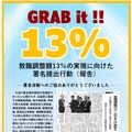 教職調整額13％実現に向けた署名提出