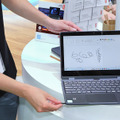 スタイラスペンは本体側面に格納、即時充電も