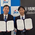 左：JICA東南アジア・大洋州部　早川友歩部長右：ヤマハ楽器事業本部販売会社統括部長　酒井憲寧氏