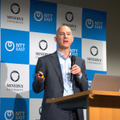 NTT東日本・ミネルバ大学・ミネルバジャパン 連携協定記者会見のようす