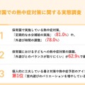 保育園での熱中症対策に関する実態調査