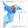 千葉県市区町村別外国人比率