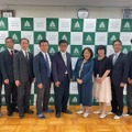 協定調印式のようす