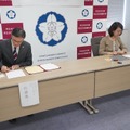 左：共立女子大学・共立女子短期大学 佐藤雄一学長／右：英理女子学院高等学校校長 髙木暁子校長