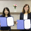 交換留学協定締結のようす