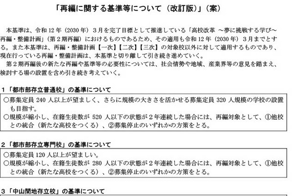 【高校受験】長野県立高の再編計画、新基準2026年度適用へ 画像