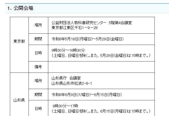 高等学校教科書検定220点合格…5/18より全国7会場で公開 画像