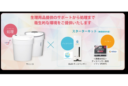 学校トイレに生理用品を…ユニ・チャームら3者が一部無償で提供