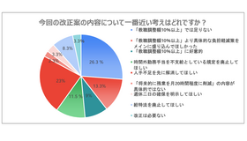 今回の給特法改正案の内容について一番近い考えはどれですか？