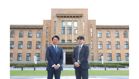 山梨県教育委員会の遠藤和宏氏（左）と三枝和博氏（右）