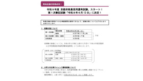 令和9年度京都府公立学校教員採用選考試験