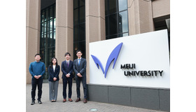 左から、中村達氏（情報メディア部）、那須みなみ氏（教学企画部）、関根恭太郎氏（教学企画部）、筧直之氏（情報メディア部）