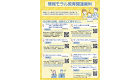 情報モラル教育関連資料 一覧リーフレット