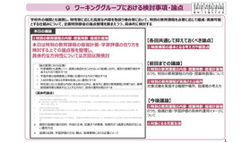 ワーキンググループにおける検討事項・論点