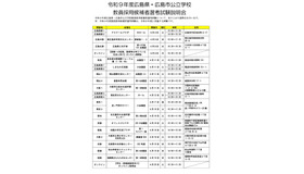令和9年度広島県・広島市公立学校 教員採用候補者選考試験説明会ちらし