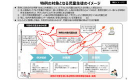 特例の対象となる児童生徒のイメージ