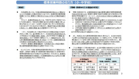 標準授業時数の在り方（小・中学校）