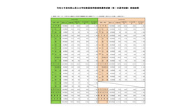 第一次選考試験実施結果