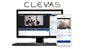 「CLEVAS」ロゴ／視聴画面
