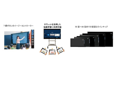 エルモ社、GIGAスクール構想向け新モデル電子黒板を発売 画像
