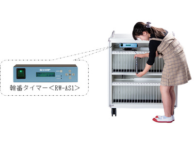 シャープ、輪番タイマー搭載充電保管庫…GIGAスクール準拠 画像