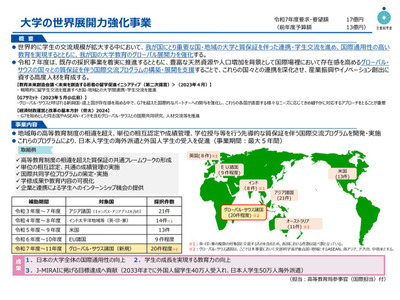 大学の世界展開力強化事業…筑波や慶應など9件選定 画像