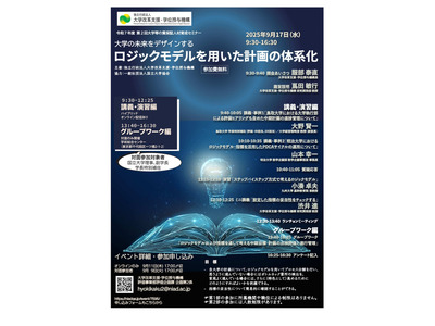 大学等の質保証人材育成セミナー「ロジックモデルを用いた計画の体系化」9/17 画像