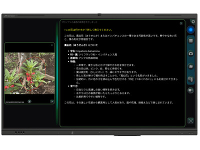電子黒板向けAIアプリ「MIRAI FLOW」画像や音声も処理…さつき 画像