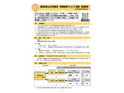 鹿児島県、教職教養チャレンジ試験の要項を公表 画像
