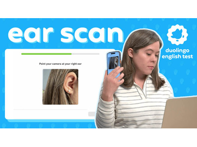 英語能力認定試験DET、不正防止に「耳スキャン」導入…Duolingo 画像